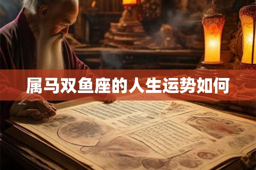 属马双鱼座的人生运势如何 属马双鱼座的人生运势如何