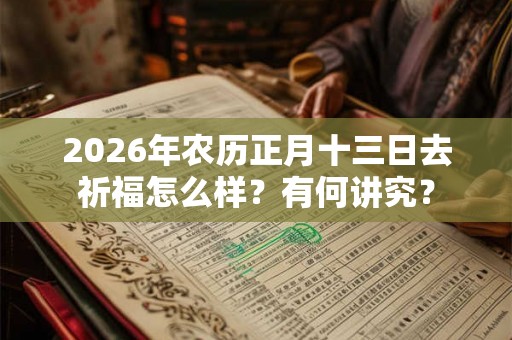 2026年农历正月十三日去祈福怎么样？有何讲究？