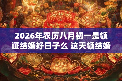 2026年农历八月初一是领证结婚好日子么 这天领结婚证好不好
