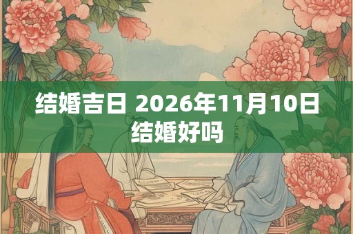 结婚吉日 2026年11月10日结婚好吗