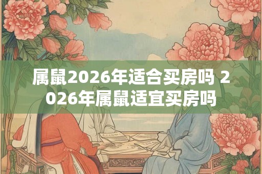 属鼠2026年适合买房吗 2026年属鼠适宜买房吗 属鼠2026年适合买房吗 2026年属鼠适宜买房吗