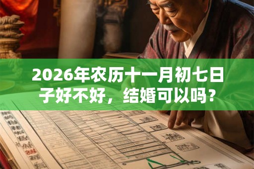 2026年农历十一月初七日子好不好，结婚可以吗？