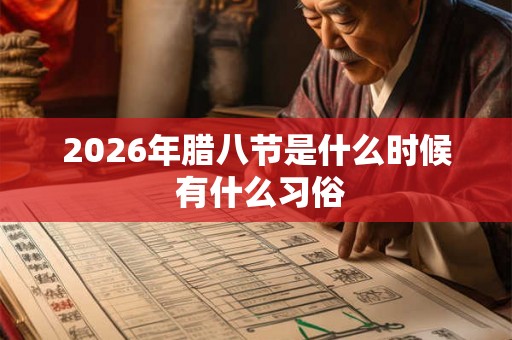 2026年腊八节是什么时候 有什么习俗 2026年腊八节是什么时候 有什么习俗