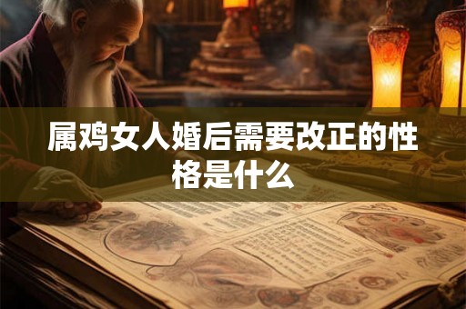 属鸡女人婚后需要改正的性格是什么