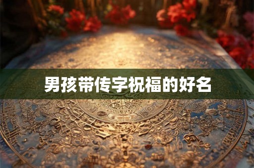 男孩带传字祝福的好名