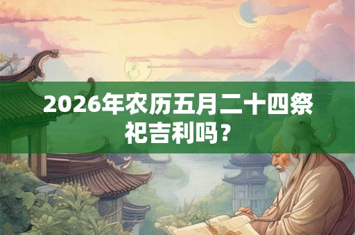 2026年农历五月二十四祭祀吉利吗？