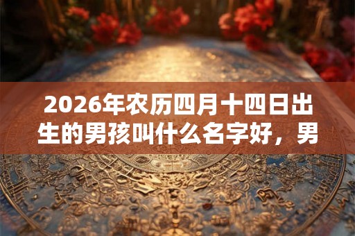 2026年农历四月十四日出生的男孩叫什么名字好，男宝宝取名大全