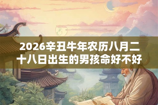2026辛丑牛年农历八月二十八日出生的男孩命好不好？