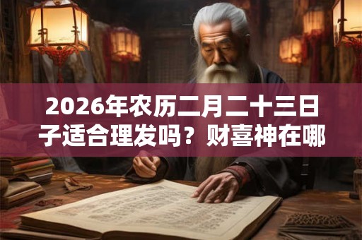 2026年农历二月二十三日子适合理发吗？财喜神在哪？