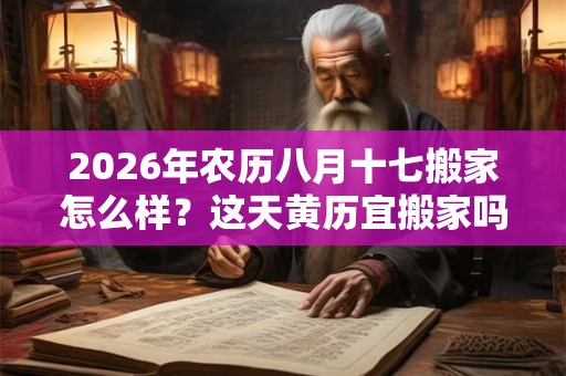 2026年农历八月十七搬家怎么样?这天黄历宜搬家吗? 2026年农历八月十七搬家怎么样?这天黄历宜搬家吗?