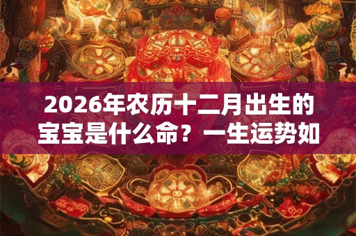 2026年农历十二月出生的宝宝是什么命？一生运势如何？