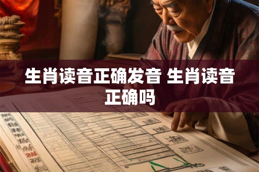 生肖读音正确发音 生肖读音正确吗