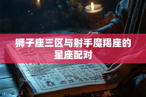 狮子座三区与射手魔羯座的星座配对
