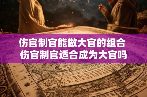 伤官制官能做大官的组合 伤官制官适合成为大官吗