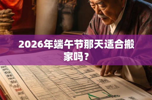 2026年端午节那天适合搬家吗？
