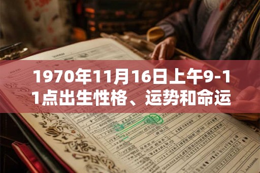 1970年11月16日上午9-11点出生性格、运势和命运