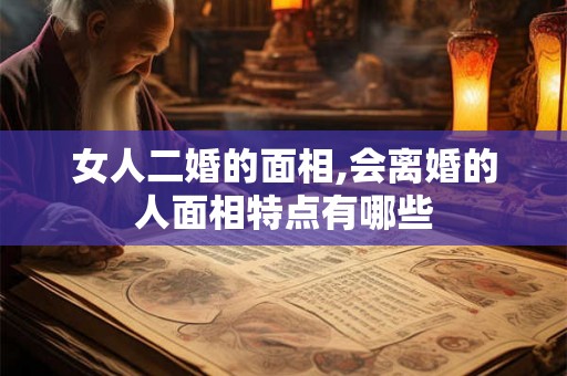 女人二婚的面相,会离婚的人面相特点有哪些