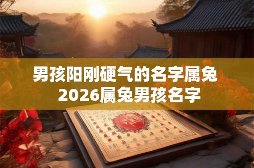 男孩阳刚硬气的名字属兔 2026属兔男孩名字 男孩阳刚硬气的名字属兔 2026属兔男孩名字