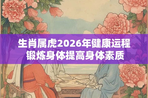 生肖属虎2026年健康运程 锻炼身体提高身体素质