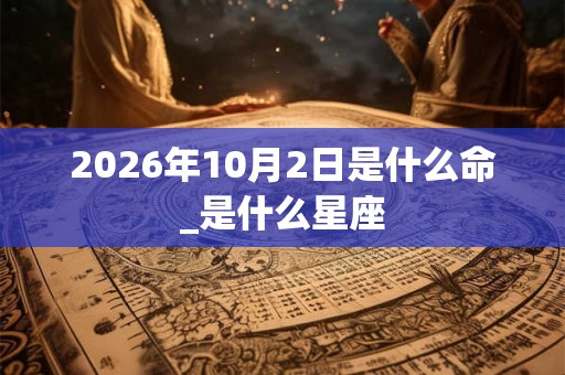 2026年10月2日是什么命_是什么星座 2026年10月2日是什么命_是什么星座