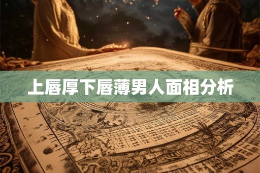 上唇厚下唇薄男人面相分析