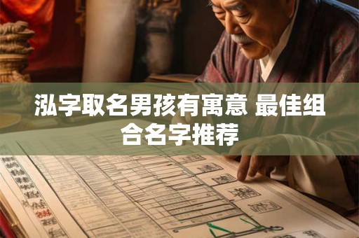 泓字取名男孩有寓意 最佳组合名字推荐