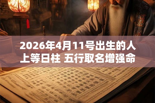 2026年4月11号出生的人上等日柱 五行取名增强命格