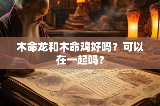 木命龙和木命鸡好吗？可以在一起吗？