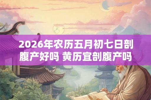 2026年农历五月初七日剖腹产好吗 黄历宜剖腹产吗