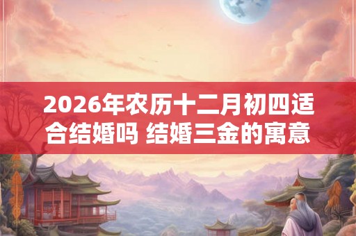 2026年农历十二月初四适合结婚吗 结婚三金的寓意是什么