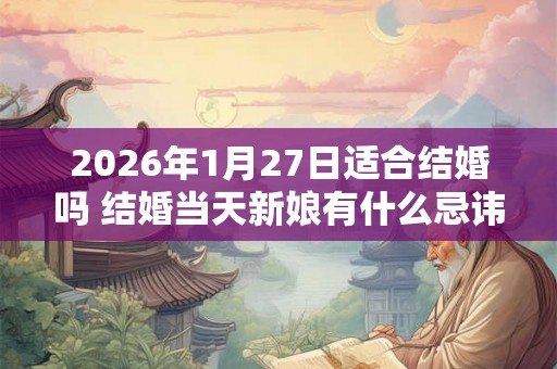 2026年1月27日适合结婚吗 结婚当天新娘有什么忌讳