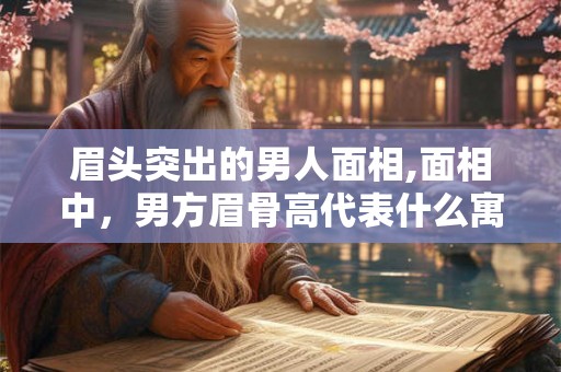 眉头突出的男人面相,面相中，男方眉骨高代表什么寓意？