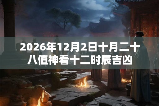 2026年12月2日十月二十八值神看十二时辰吉凶
