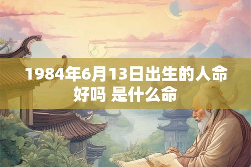1984年6月13日出生的人命好吗 是什么命 1984年6月13日出生的人命好吗 是什么命
