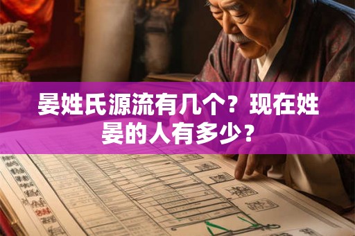晏姓氏源流有几个？现在姓晏的人有多少？
