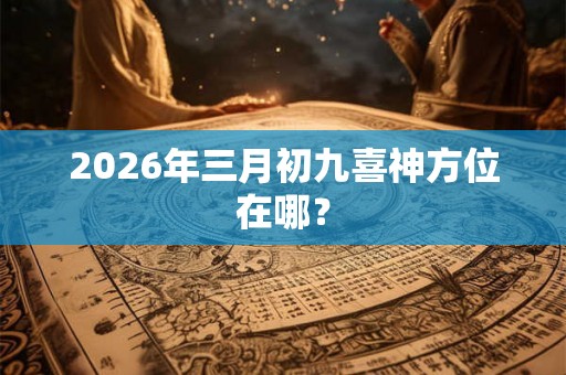 2026年三月初九喜神方位在哪？