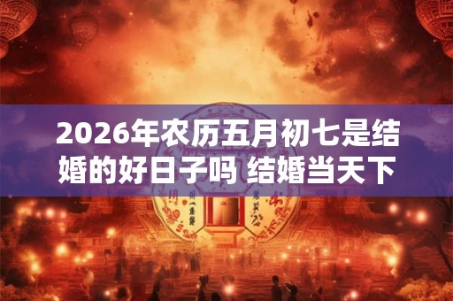 2026年农历五月初七是结婚的好日子吗 结婚当天下雨有什么说法