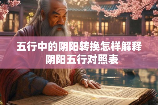 五行中的阴阳转换怎样解释 阴阳五行对照表 五行中的阴阳转换怎样解释 阴阳五行对照表