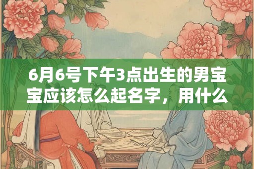 6月6号下午3点出生的男宝宝应该怎么起名字,用什么字好 6月6号下午3点出生的男宝宝应该怎么起名字,用什么字好