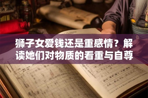 狮子女爱钱还是重感情？解读她们对物质的看重与自尊心保护