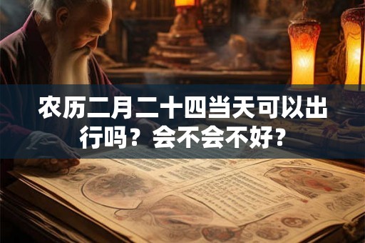 农历二月二十四当天可以出行吗?会不会不好? 农历二月二十四当天可以出行吗?会不会不好?
