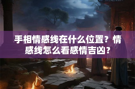 手相情感线在什么位置？情感线怎么看感情吉凶？