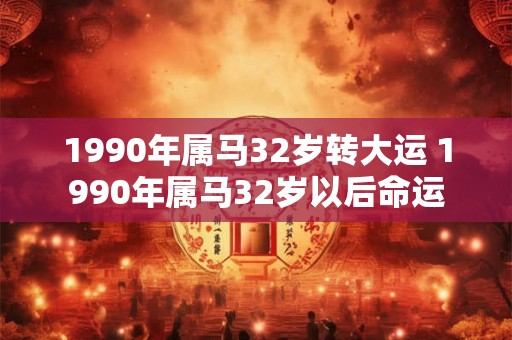 1990年属马32岁转大运 1990年属马32岁以后命运