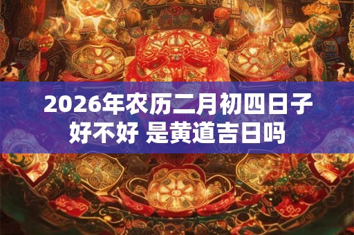 2026年农历二月初四日子好不好 是黄道吉日吗