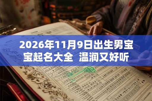 2026年11月9日出生男宝宝起名大全  温润又好听