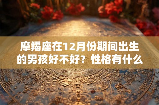 摩羯座在12月份期间出生的男孩好不好？性格有什么特点？