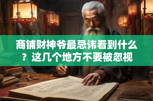 商铺财神爷最忌讳看到什么？这几个地方不要被忽视