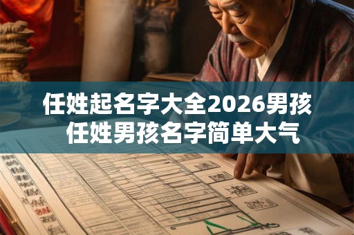 任姓起名字大全2026男孩  任姓男孩名字简单大气