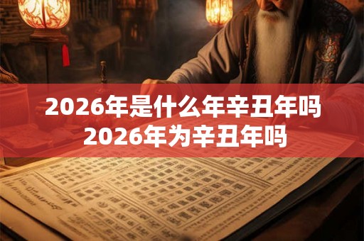 2026年是什么年辛丑年吗 2026年为辛丑年吗