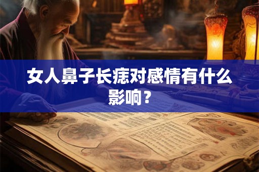 女人鼻子长痣对感情有什么影响？